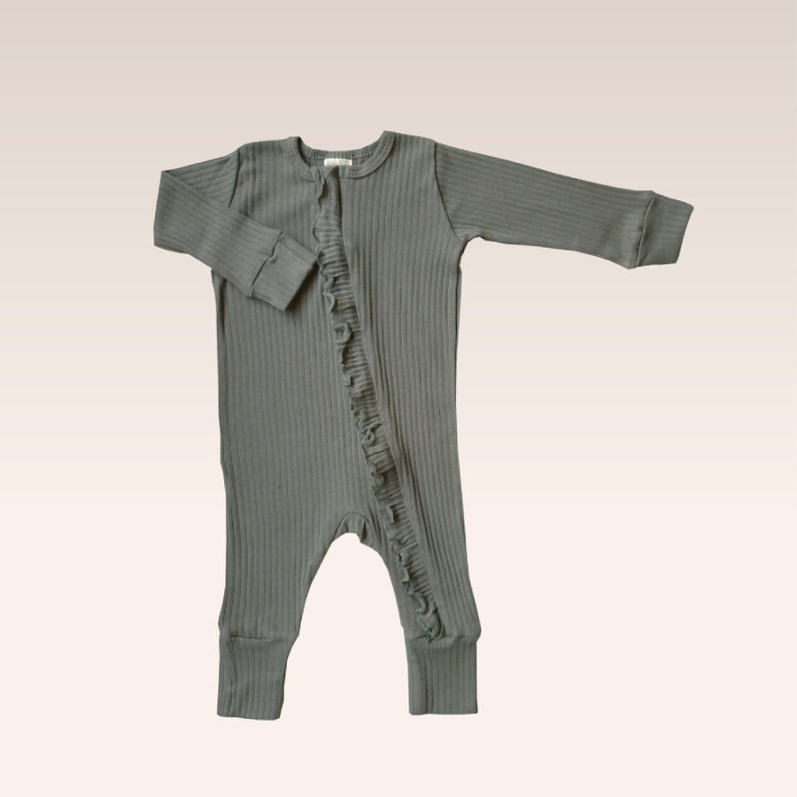 Beetle Sleepsuit Ruffle Zipper