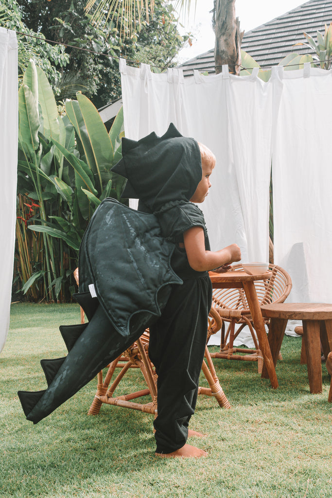 Black Dragon Fabric Tail