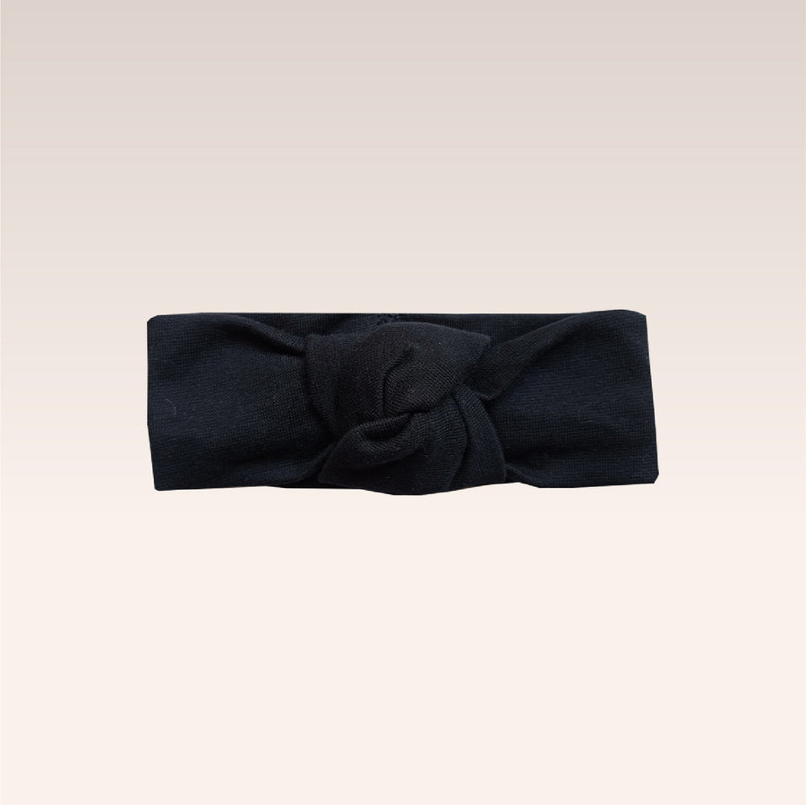 Black Knot Bow Hair Band