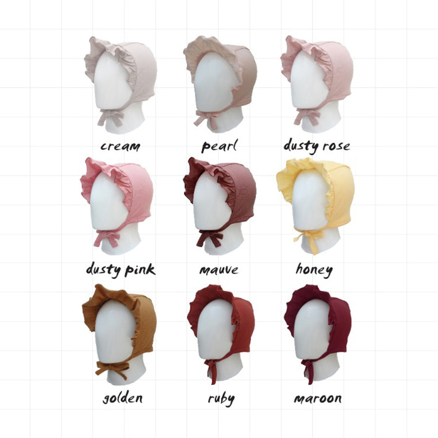 Stardust Baby Ruffle Bonnet