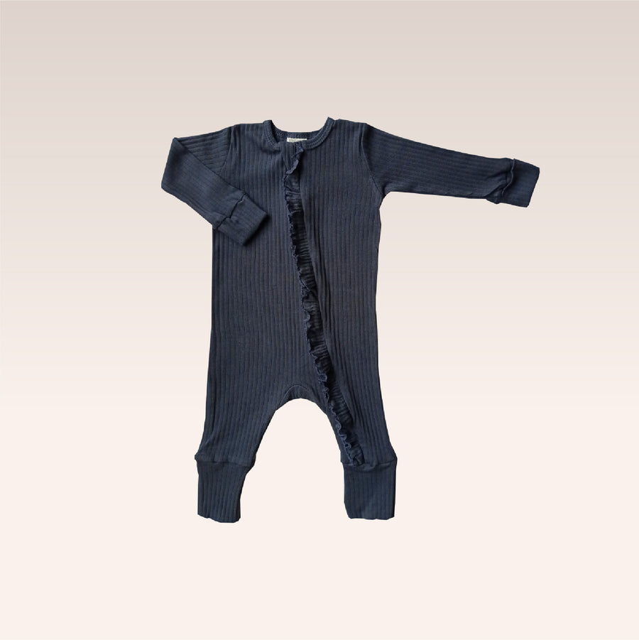 Iron Sleepsuit Ruffle Zipper