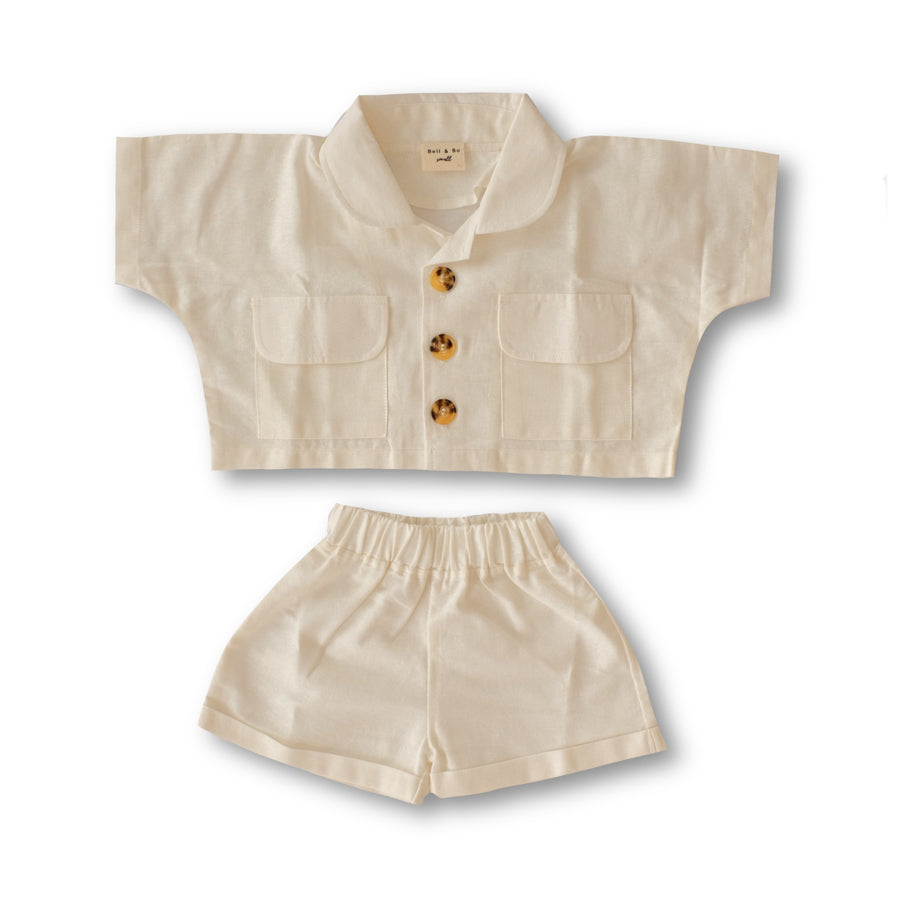 Ivory KELLEY Linen Oversized Set