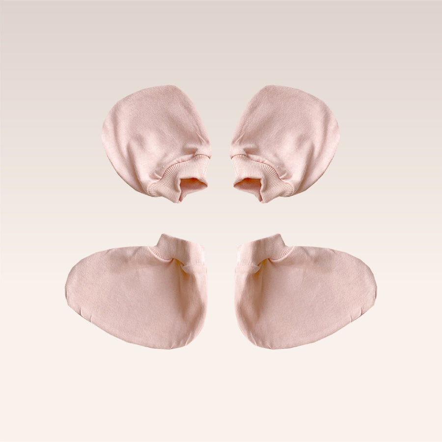 Peach Mitten & Socks
