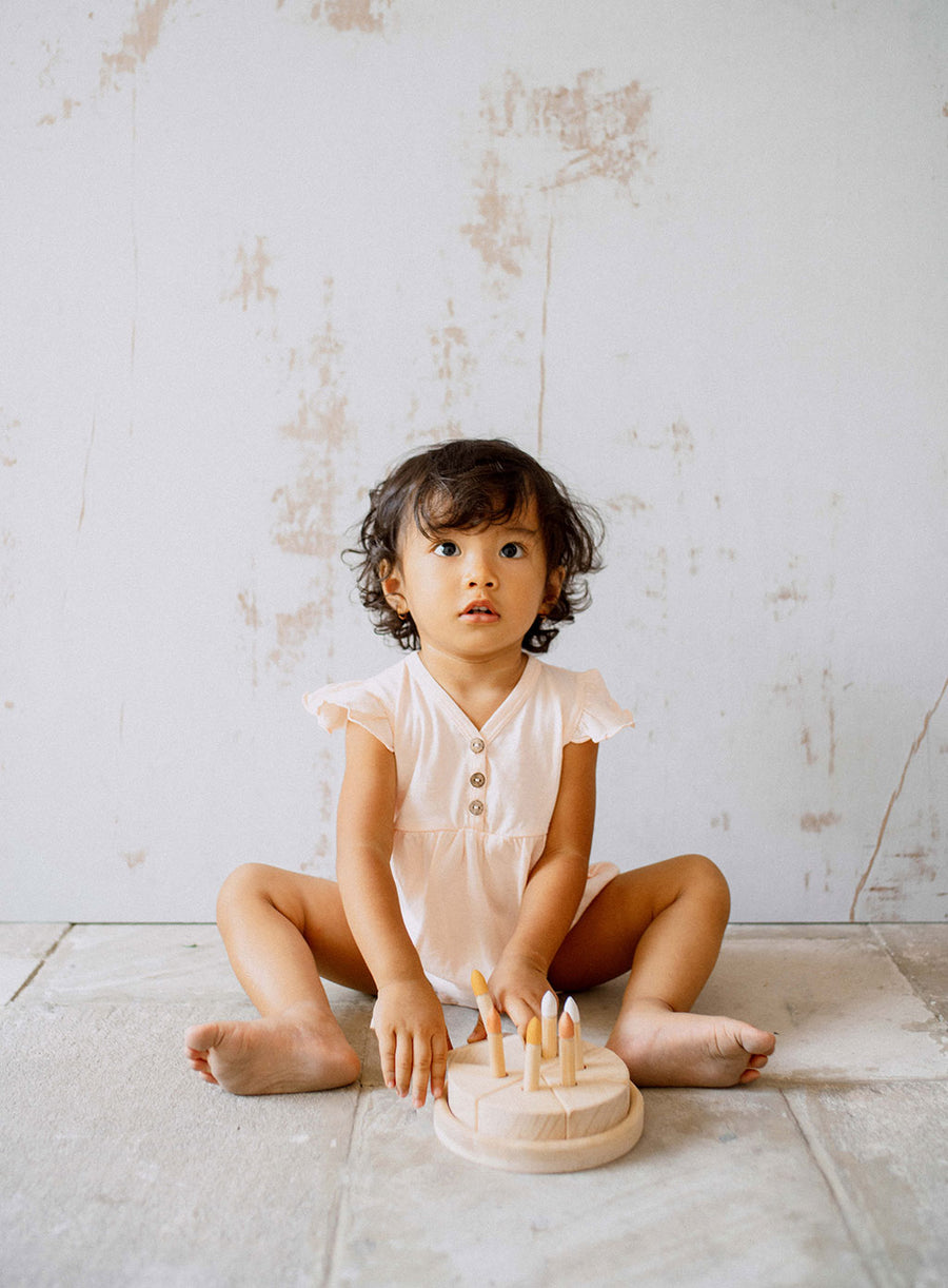 Pearl Ruffle Bodysuit Overall