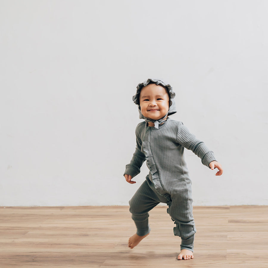 Stardust Sleepsuit Ruffle Zipper