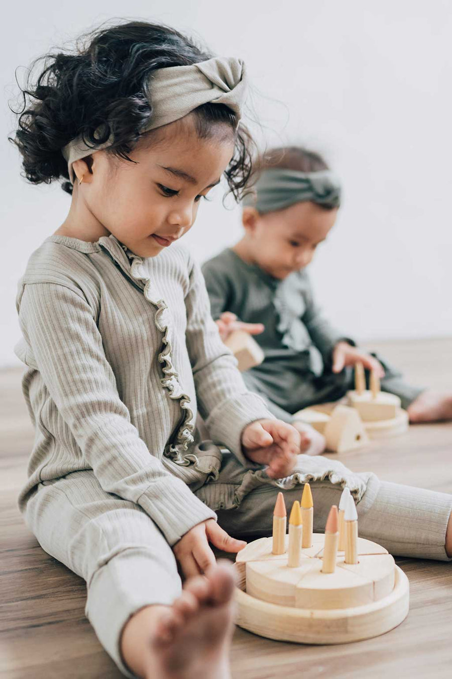 Smoke Sleepsuit Ruffle Zipper
