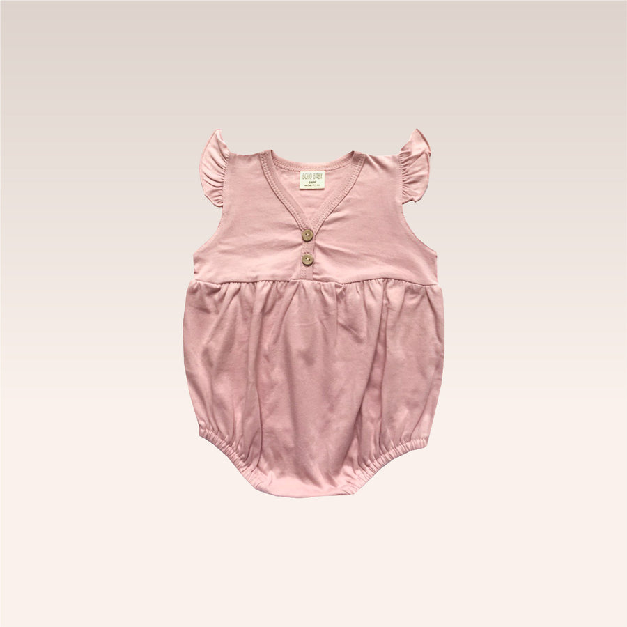 Rose Ruffle Bodysuit Overall
