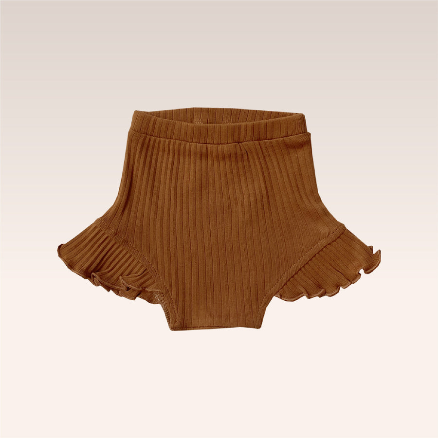 Caramel Ribbed Bloomer