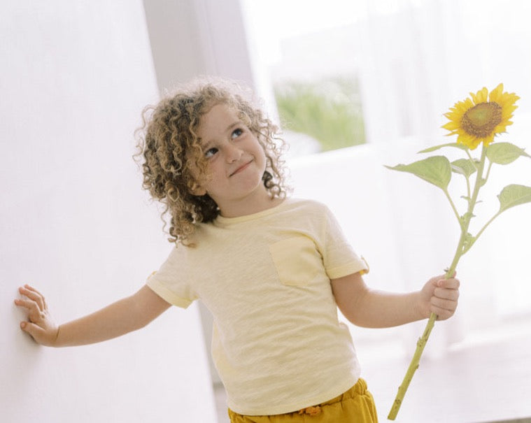 Yellow Lala Satin T-shirt