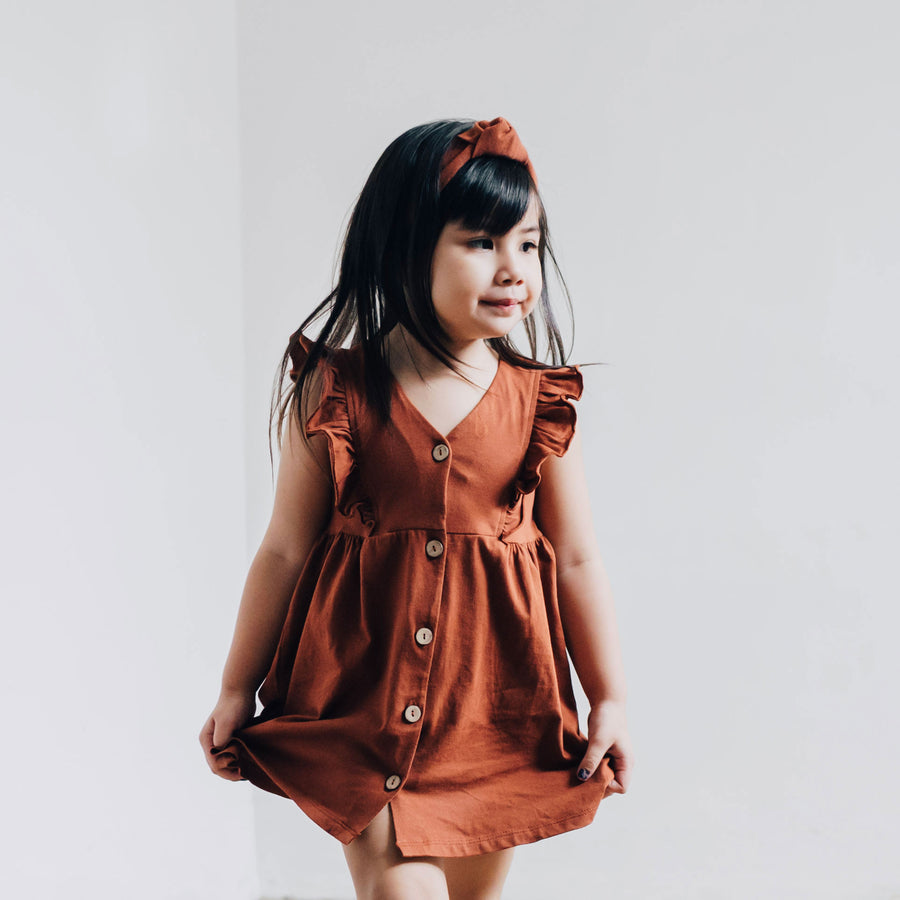 Gingerbread Febe Ruffle Dress