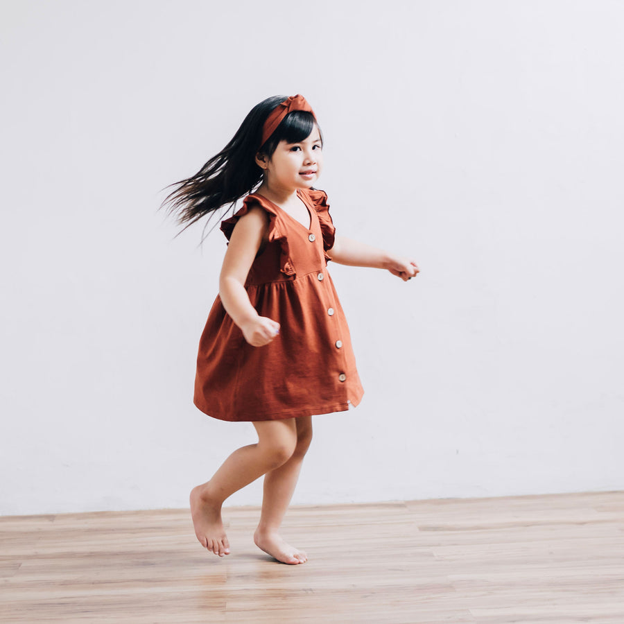 Gingerbread Febe Ruffle Dress