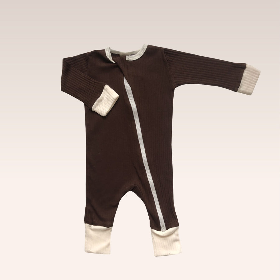 Cappuccino Sleepsuit Zipper