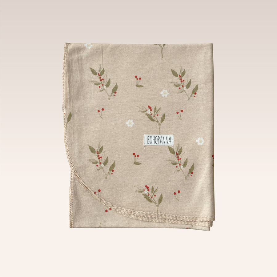 Kersen printed Swaddle