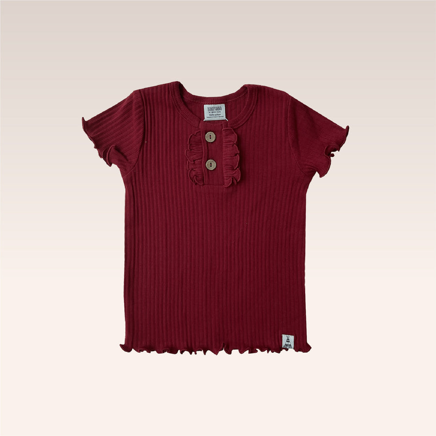 Maroon Kimi Short Top