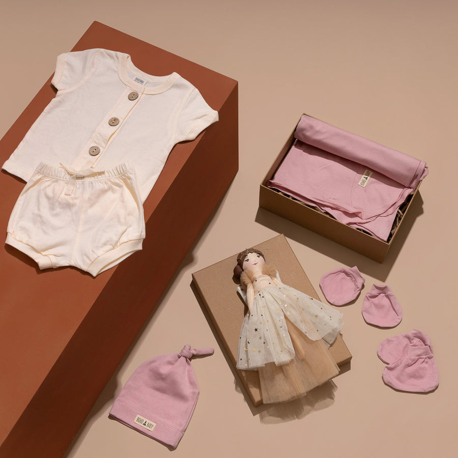 ROSE & RICE - Large Cardboard - GIRL (0-6 mth)