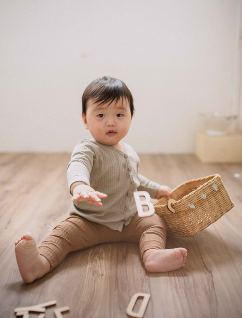 Clay Ribbed Legging