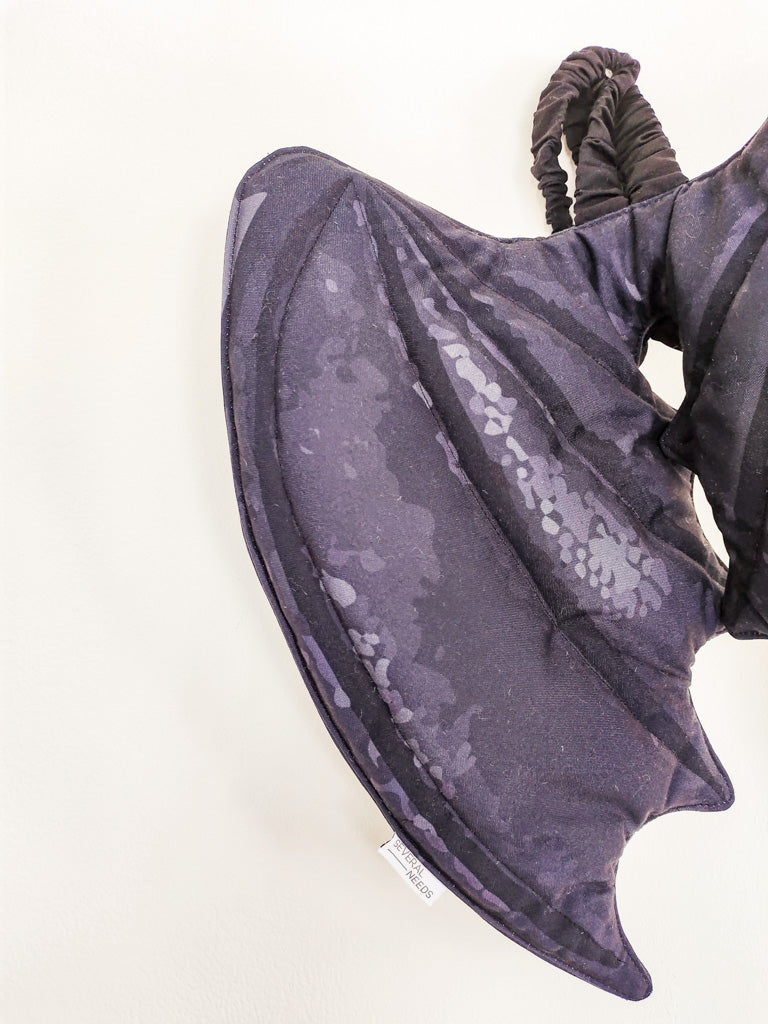 Black Dragon Fabric Wings