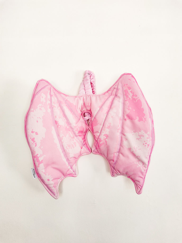 Pink Dragon Fabric Wings
