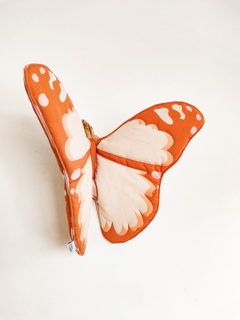 Brown Butterfly Fabric Wings