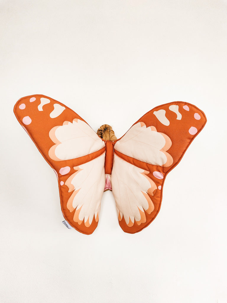 Brown Butterfly Fabric Wings