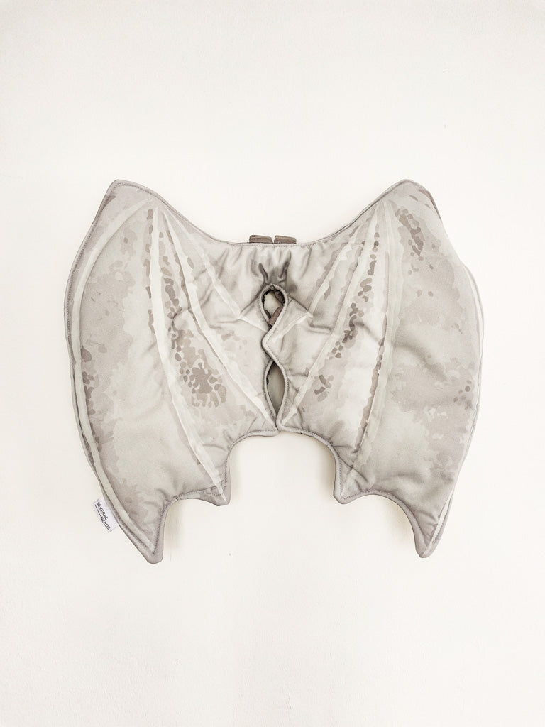 Grey Dragon Fabric Wings