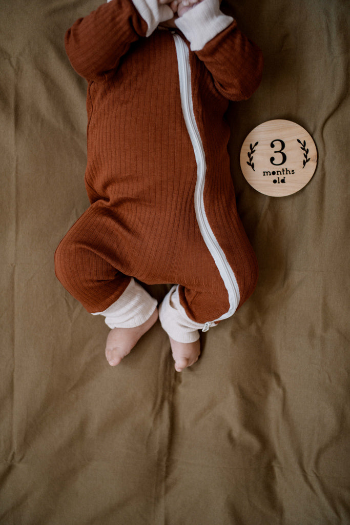 Gingerbread Sleepsuit Zipper