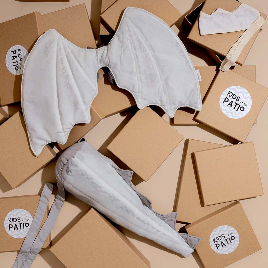 Grey Dragon Gift - WINGS & TAIL