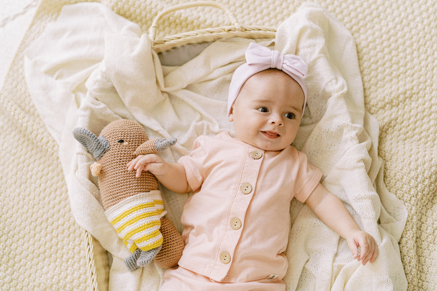 Peach Lengan Set