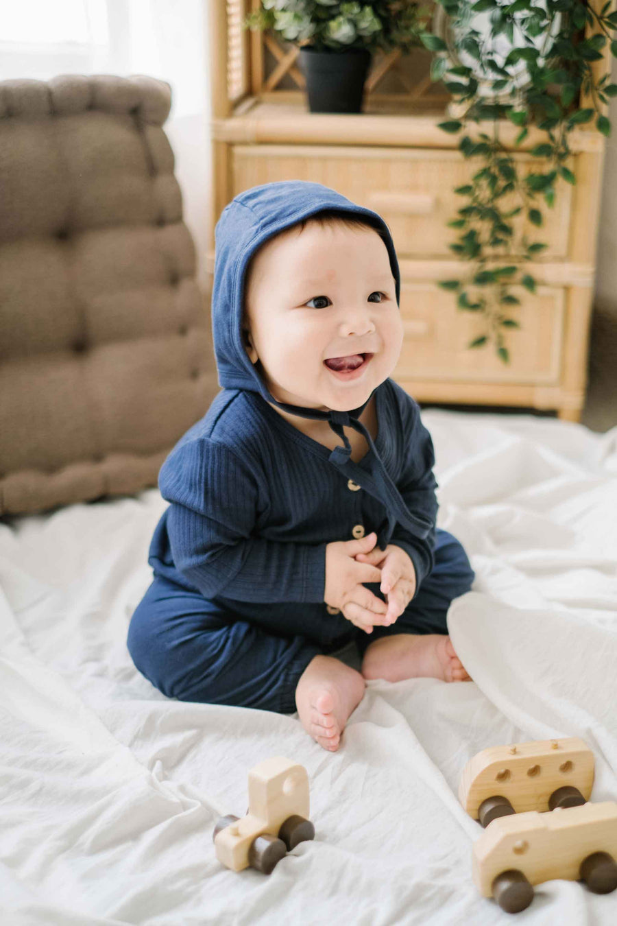 Space 100% Cotton Ribbed Cardigan